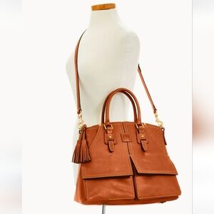 🔥Dooney & Bourke Florentine Clayton In Natural With Gold Hardware, New W/Tags!